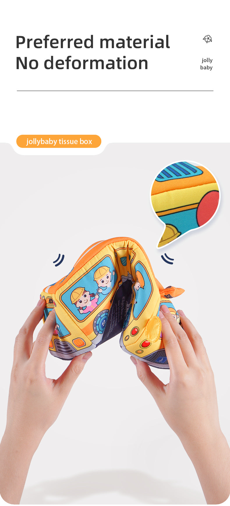 Jollybaby Baby Tissue Box Toy