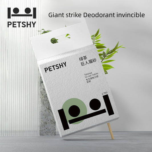 PETSHY Green Tea Giant Cat Litter 2.7KG