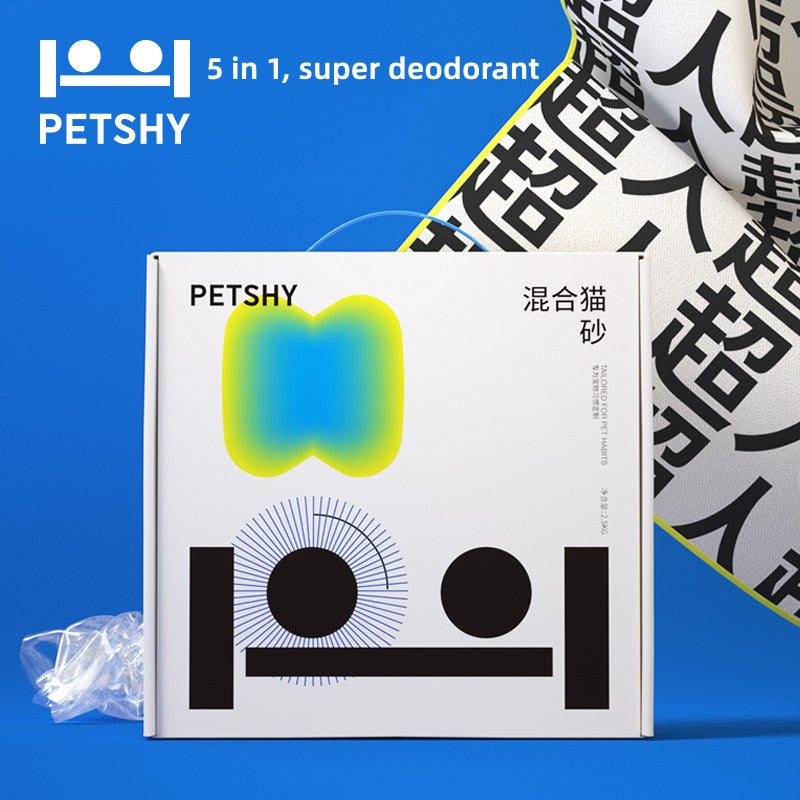 PETSHY 5 in 1 Super Deodorant Cat Litter 2.5KG