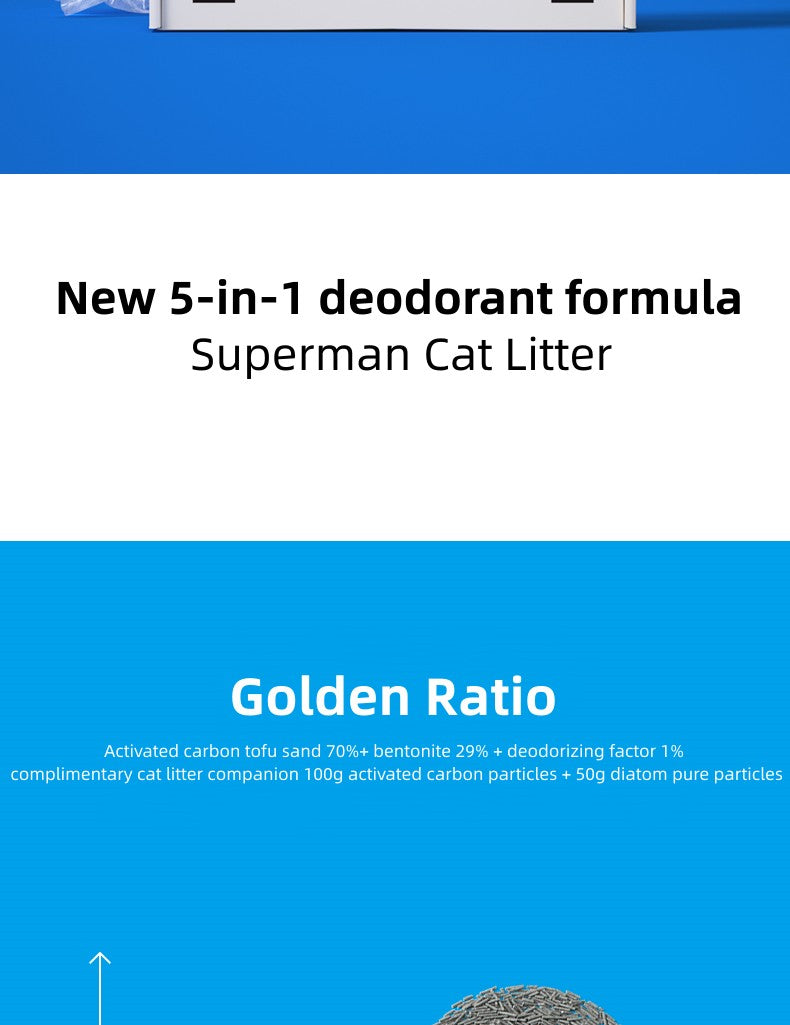 PETSHY 5 in 1 Super Deodorant Cat Litter 2.5KG