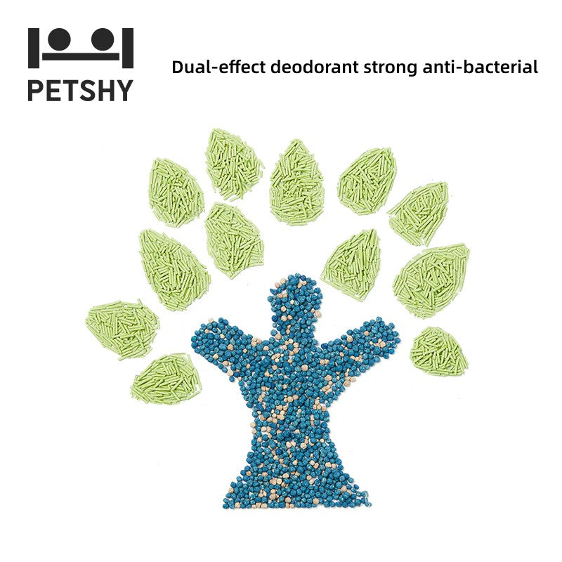 PETSHY Green Tea Giant Cat Litter 2.7KG