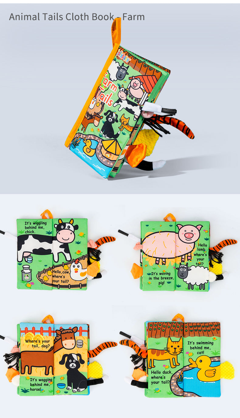 Jollybaby Baby Tails Cloth Books